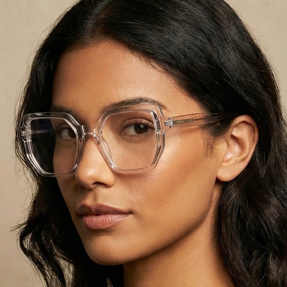 Stylish Clear Square Frame Glasses